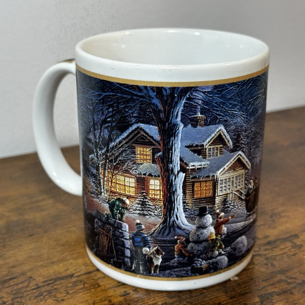 Terry‎ Redlin Winter Wonderland Mug 1997 Hadley Company Coffee Hot Cocoa Tea Mug
